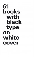 61 books with black type on white cover (small format) 