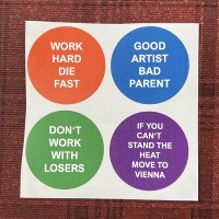 4 stickers on one sheet
