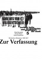 Zur Verfassung - Berliner Hefte zu Geschichte und Gegenwart der Stadt #5