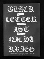 Blackletter ist Nicht Krieg