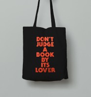 ‘DON’T JUDGE A BOOK BY ITS LOVER’ (tote bag)