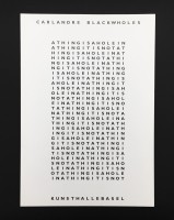 Carl Andre – BLACK WHOLES