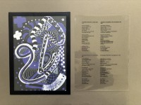 Composition of the Divine in human world (framed print + poem) 