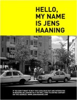 Hello, my name is Jens Haaning