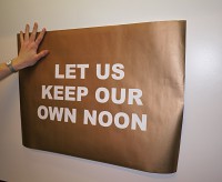 Let Us Keep Our Noon - Exhibition Poster 