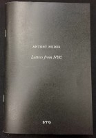 Antony Hudek: Letters from NYC