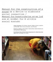 Manual for the construction of a sound as a device to elaborate social connection