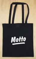 Motto Tote Bag (black)