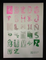 Alphabet - (Pink & Green)
