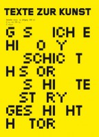 Texte Zur Kunst 76 / December 2009 "Geschichte"