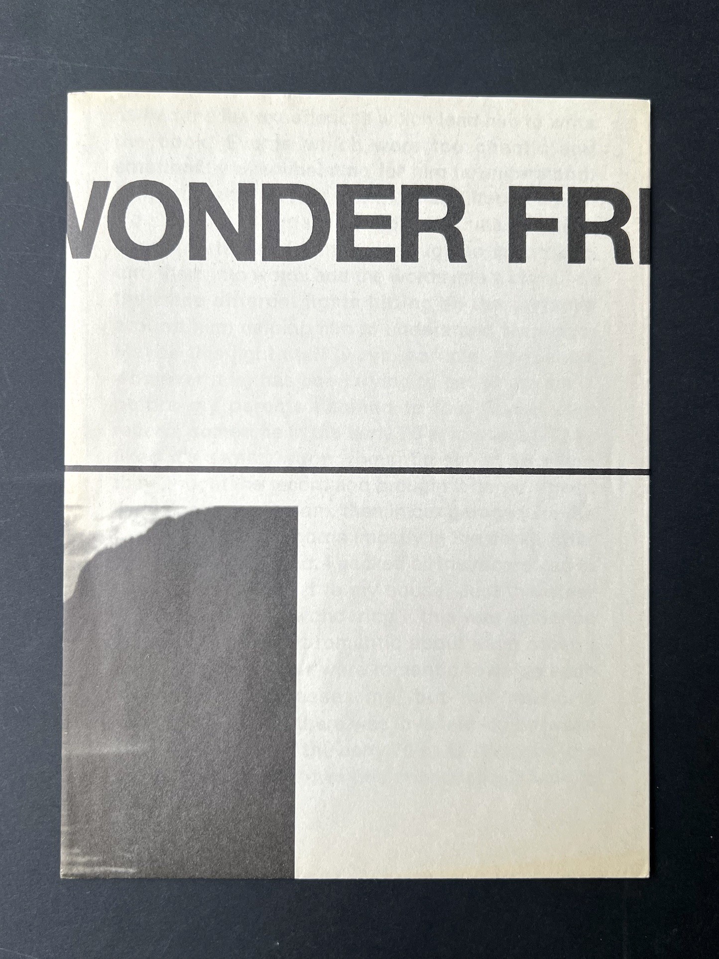 Cosmic Wonder Free Press 2 Poster Folded newsprint Condition: Fine 