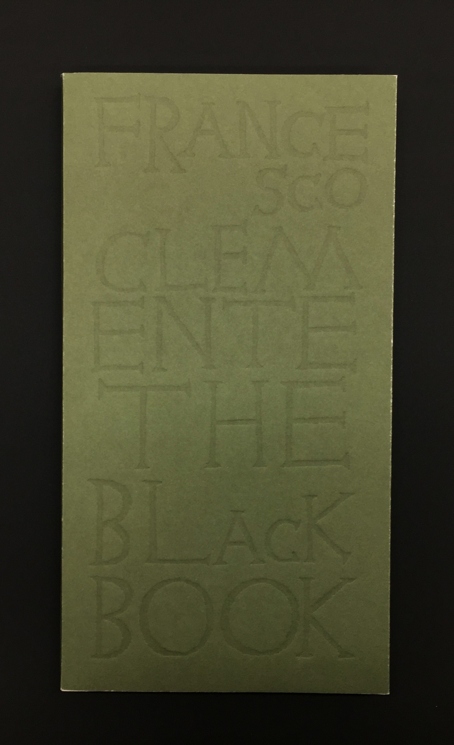 充実の品 The Clemente: Francesco Black Clemente Francesco Book, アート・デザイン・音楽