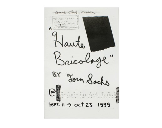 Tom Sachs - Haute Bricolage Zine re-issue