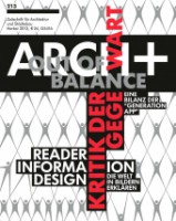 ARCH+ 213: Out of Balance – Kritik der Gegenwart / Reader Information Design