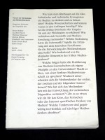 Forum zur Genealogie des MedienDenkens Band 1