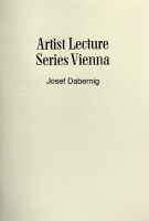 Artist Lecture Series Vienna (Josef Dabernig)