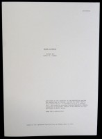 Death In Venice - script by Daniel G. Cramer