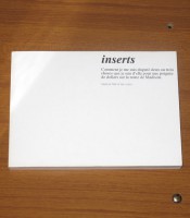 Inserts