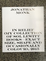 Jonathan Monk. In Relief (my collection of Sol LeWitt books - exact size, shape and occasionally colour)