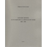 Liste des artistes ayant participé à la Biennale de Venise, 1895-1995