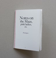 Notes on the Maas, pink ladies, etc. Prototype I
