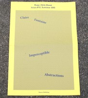 Peep-Hole Sheet  #13 - Summer 2012. Claire Fontaine: Imperceptible Abstractions.