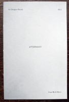 AFTERIMAGES - for Douglas Blazek