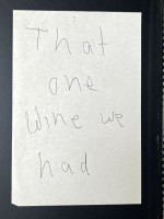 THAT ONE WINE WE HAD