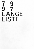Lange Liste 79 - 97 (First Edition) 