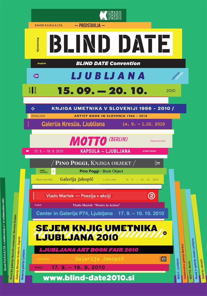 ARTIST BOOK FAIR (17.09-18.09.2010) and BLIND DATE CONVENTION 