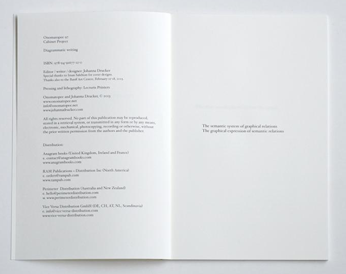 Diagrammatic Writing, Johanna Drucker, Onomatopee