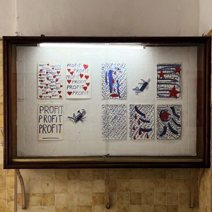 Mind The Gap, Cazul101’s group show, Dan Perjovschi, Anca Bucur, artistic duo SABA (Silvia Amancei and Bogdan Armanu), Nicoleta Moise, Adriana Preda, Ioana Gheorghiu and Megan Dominescu, 28.04.2022 - 30.06.2022, Motto Berlin