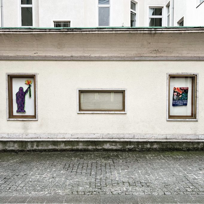 Mind The Gap, Cazul101’s group show, Dan Perjovschi, Anca Bucur, artistic duo SABA (Silvia Amancei and Bogdan Armanu), Nicoleta Moise, Adriana Preda, Ioana Gheorghiu and Megan Dominescu, 28.04.2022 - 30.06.2022, Motto Berlin