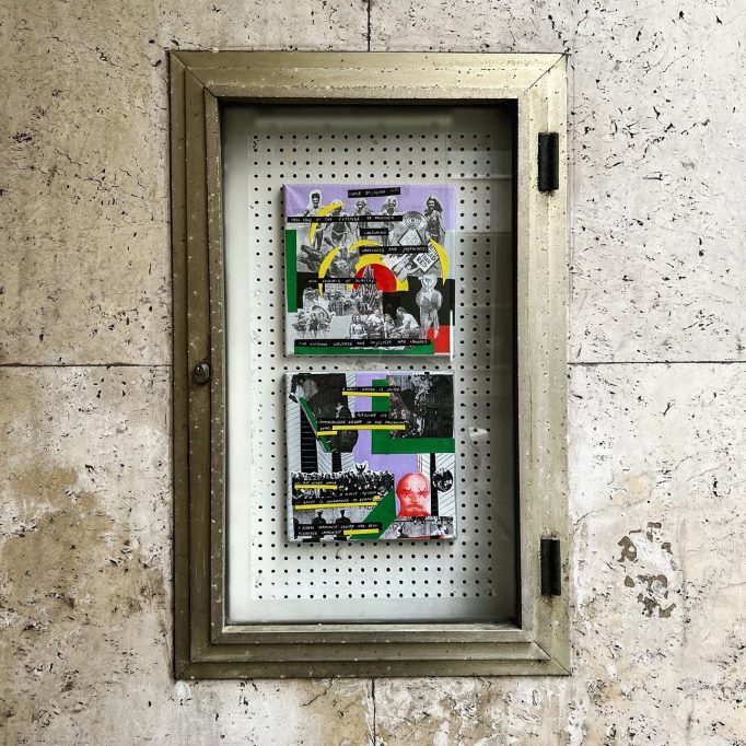 Mind The Gap, Cazul101’s group show, Dan Perjovschi, Anca Bucur, artistic duo SABA (Silvia Amancei and Bogdan Armanu), Nicoleta Moise, Adriana Preda, Ioana Gheorghiu and Megan Dominescu, 28.04.2022 - 30.06.2022, Motto Berlin