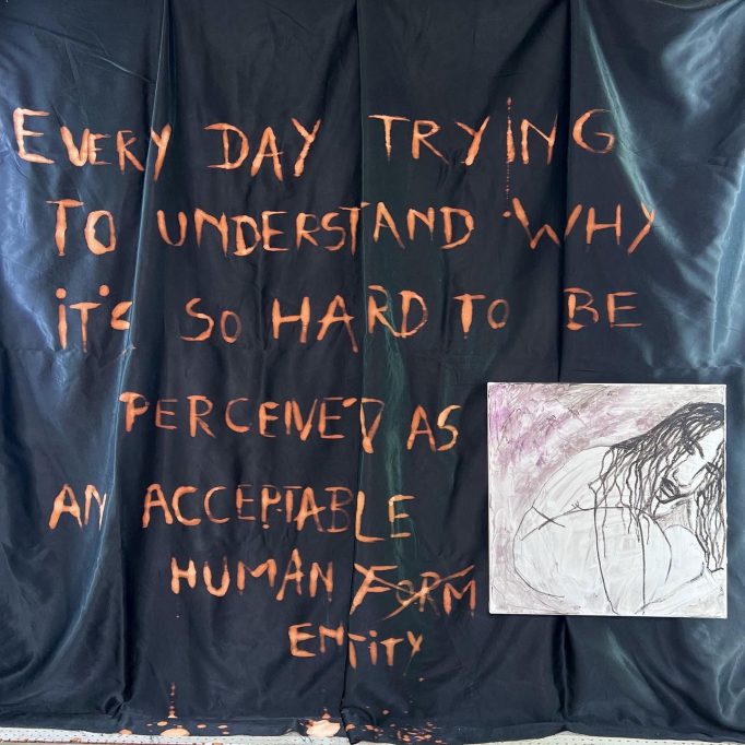 Mind The Gap, Cazul101’s group show, Dan Perjovschi, Anca Bucur, artistic duo SABA (Silvia Amancei and Bogdan Armanu), Nicoleta Moise, Adriana Preda, Ioana Gheorghiu and Megan Dominescu, 28.04.2022 - 30.06.2022, Motto Berlin